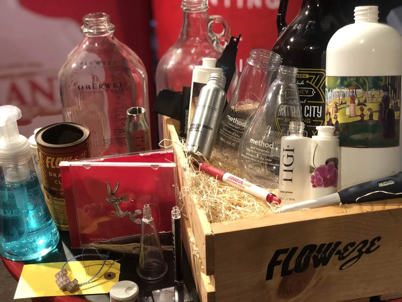Hot-stamped and decorated containers